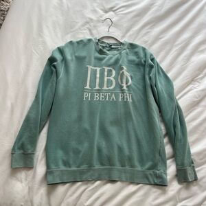 Pi Beta Phi Green Sweatshirt - Size L